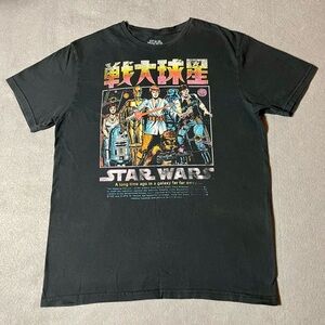 Star Wars x Mad Engine Men’s T-shirt Black Size Large Retro Look